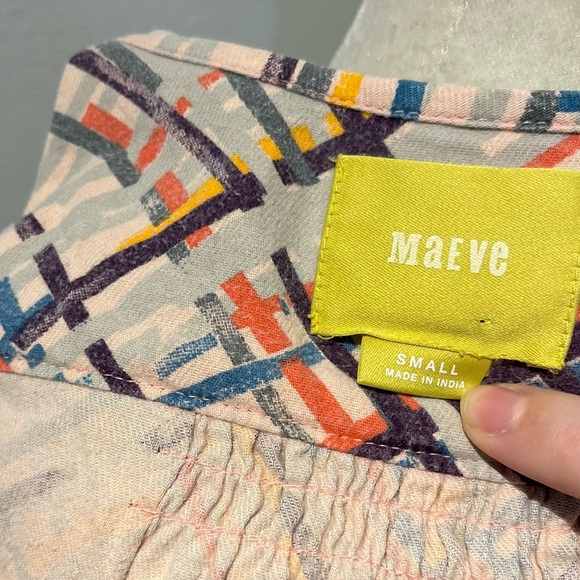 Anthropologie Maeve Bethseda Colorful Blouse Size Small - Picture 8 of 12